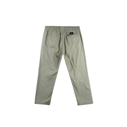 RRJ Men's Basic Non-Denim Trouser Pants Mid-Rise Fitting 176017 (Olive)