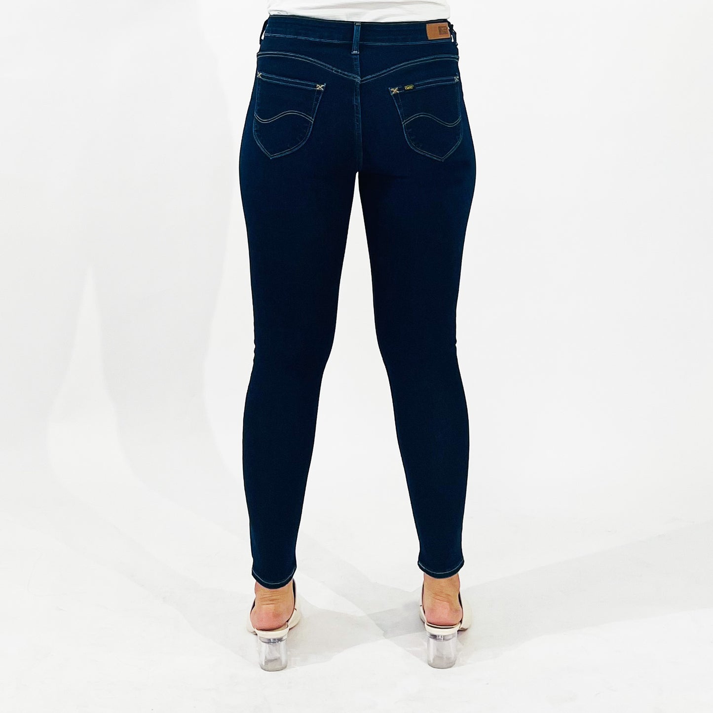 Stylistic Mr. Lee Ladies Basic Denim Pants Super Skinny 175234-U (Dark Shade)