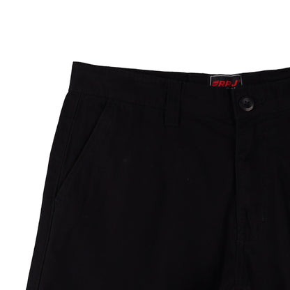 RRJ Men's Basic Non-Denim Tapered Short Mid-Rise 175605 (Black)