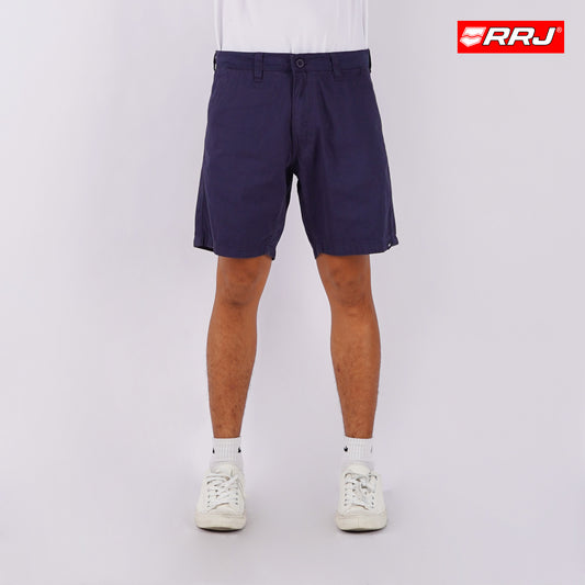 RRJ Men's Basic Non-Denim Tapered Short Mid-Rise 175638 (Navy)
