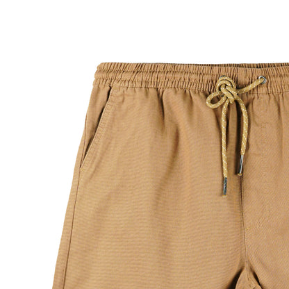 Stylistic Mr. Lee Men's Basic Non-Denim Jogger Short Mid Waist 175665 (Brown)