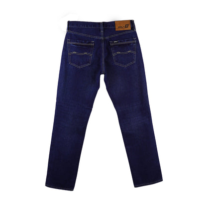 RRJ Men's Basic Denim Pants Superskinny Fitting Mid-Rise 174420 (Dark Shade)