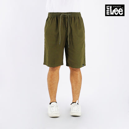 Stylistic Mr. Lee Men's Basic Non-Denim Jogger Short Mid Waist 175665 (Fatigue)