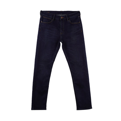 RRJ Men's Basic Denim Pants Superskinny Fitting Mid-Rise 177183-U (Dark Shade)