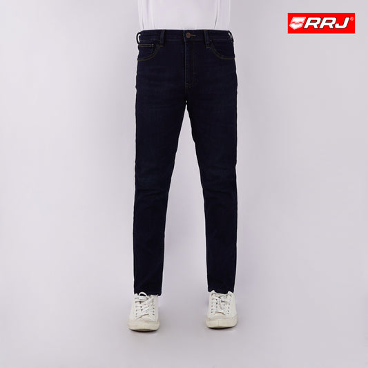 RRJ Men's Basic Denim Pants Superskinny Fitting Mid-Rise 177183-U (Dark Shade)