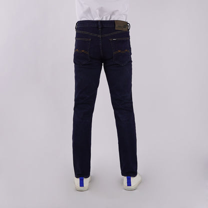 RRJ Men's Basic Denim Pants Superskinny Fitting Mid-Rise 177183-U (Dark Shade)