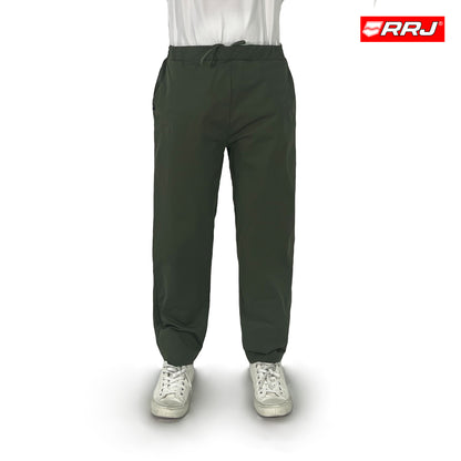 RRJ Men's Basic Non-Denim Jogger Pants  Mid-Rise 182475 (Green)