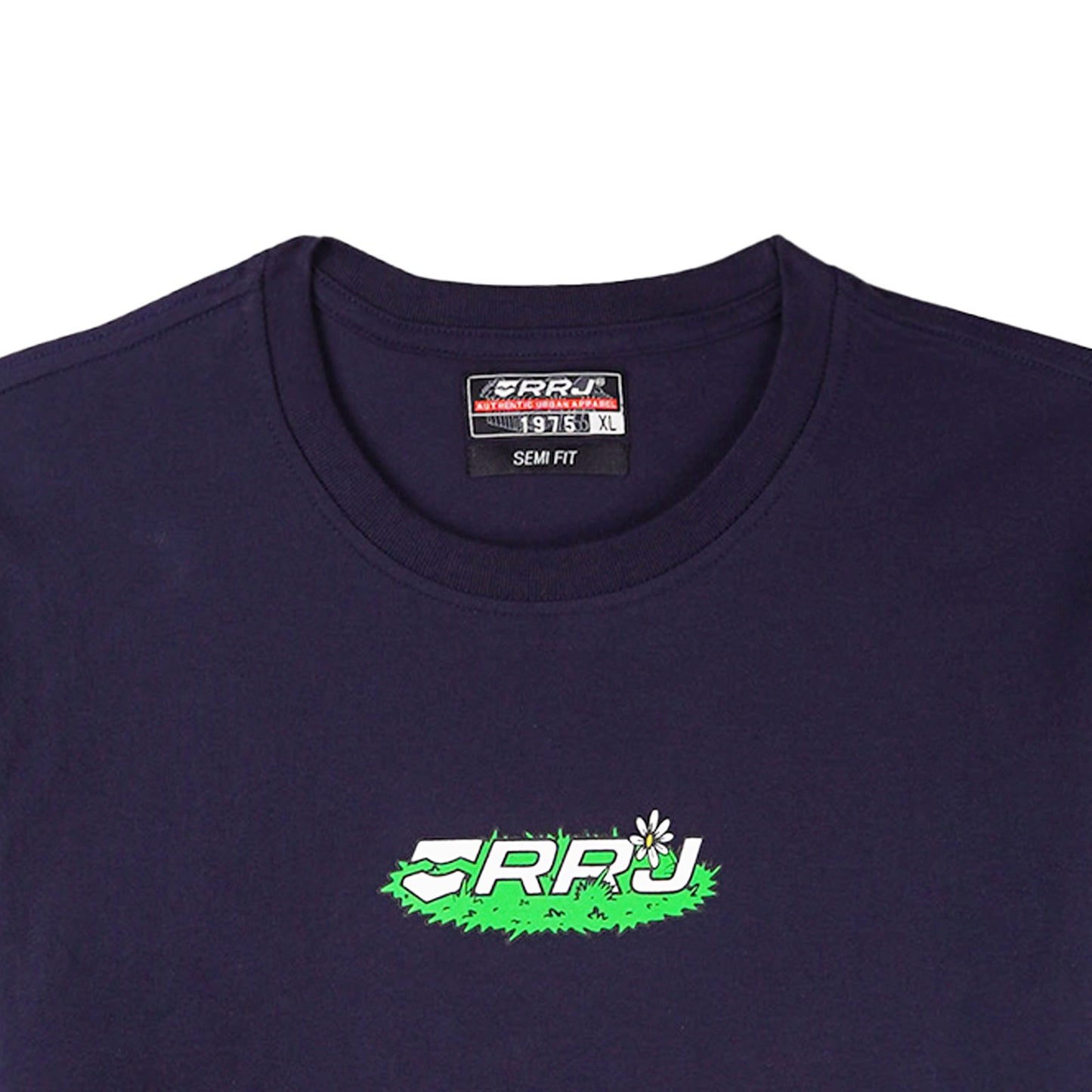 RRJ Men's Basic Tees Semibody Fitting 177637-U (Navy)