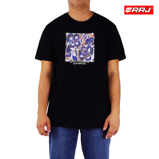 RRJ Men's Basic Tees Semibody Fitting 181862-U (Black)