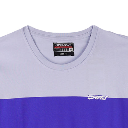 RRJ Men's Basic Tees Semibody Fitting 174847-U (Heather Blue)