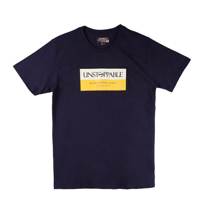 RRJ Men's Basic Tees Semibody Fitting 176161-U (Navy)