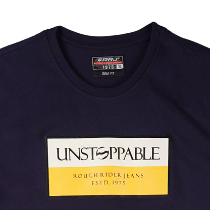 RRJ Men's Basic Tees Semibody Fitting 176161-U (Navy)