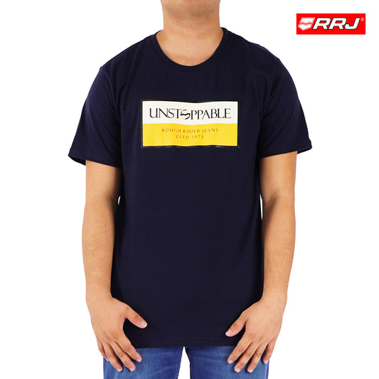 RRJ Men's Basic Tees Semibody Fitting 176161-U (Navy)