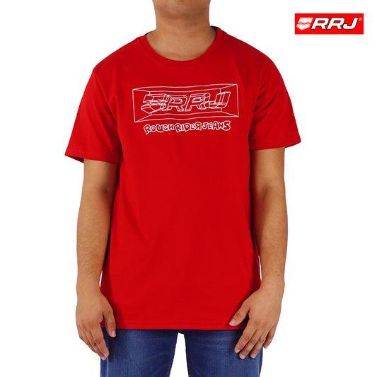 RRJ Men's Basic Tees Semibody Fitting 177473-U (Red)
