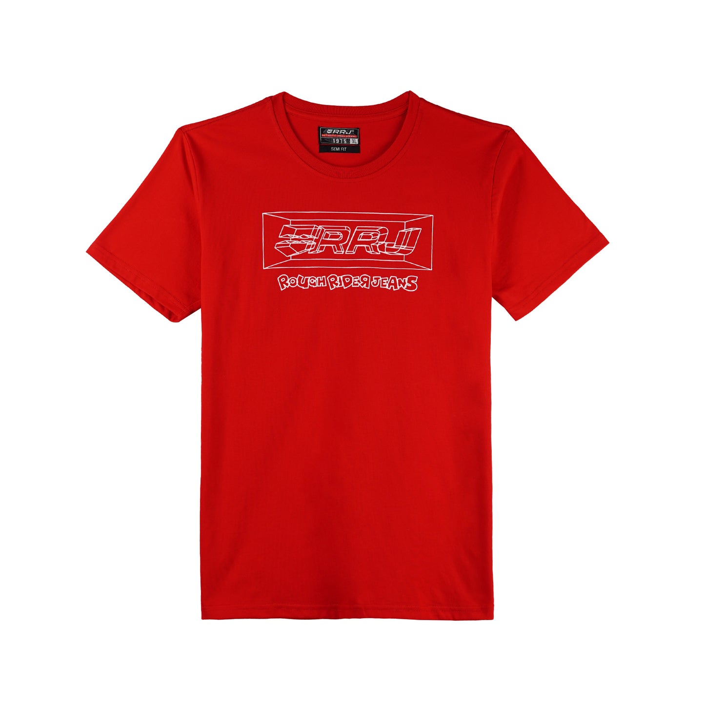 RRJ Men's Basic Tees Semibody Fitting 177473-U (Red)