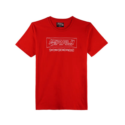 RRJ Men's Basic Tees Semibody Fitting 177473-U (Red)