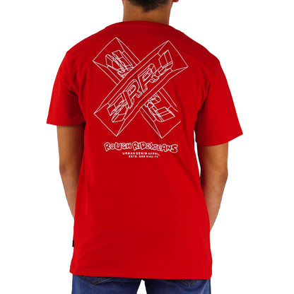 RRJ Men's Basic Tees Semibody Fitting 177473-U (Red)