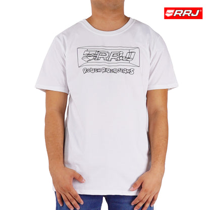 RRJ Men's Basic Tees Semibody Fitting 177473-U (White)