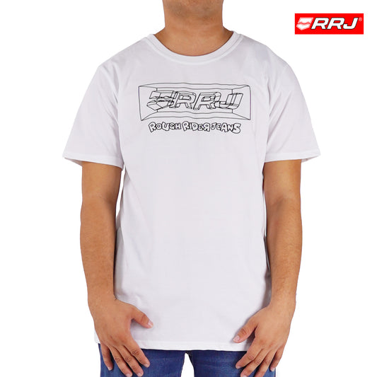RRJ Men's Basic Tees Semibody Fitting 177473-U (White)