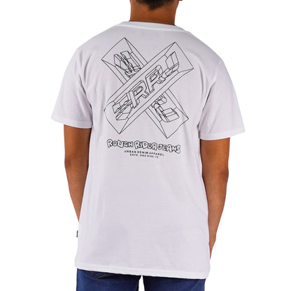 RRJ Men's Basic Tees Semibody Fitting 177473-U (White)