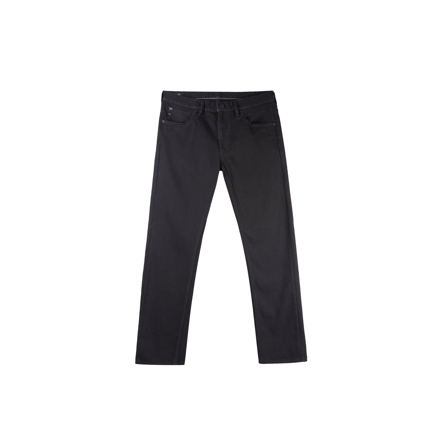 Stylistic Mr. Lee Men's Basic Denim Pants Slim Straight Mid Waist 179030 (Black)