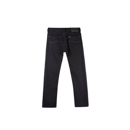 Stylistic Mr. Lee Men's Basic Denim Pants Slim Straight Mid Waist 179030 (Black)