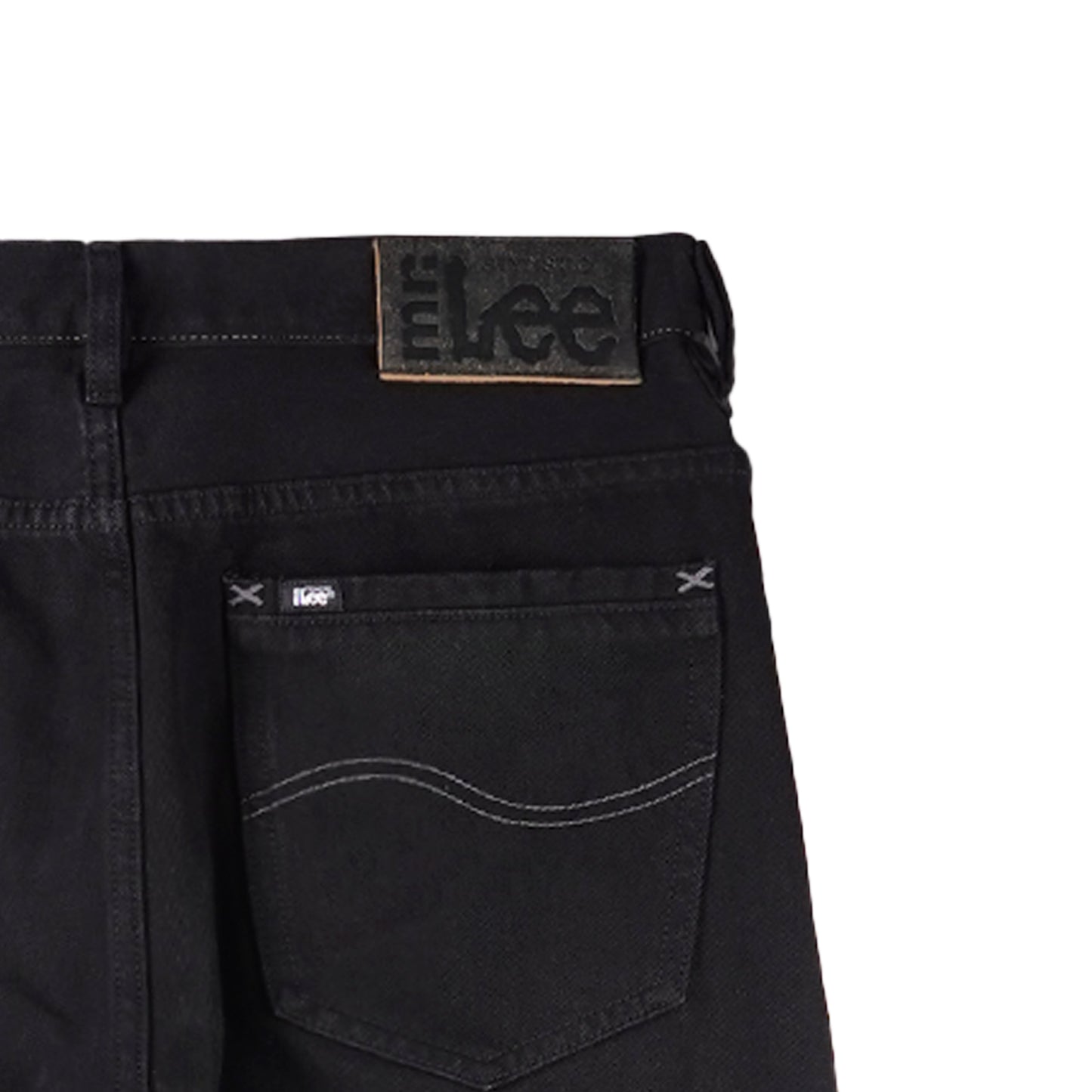 Stylistic Mr. Lee Men's Basic Denim Pants Slim Straight Mid Waist 179030 (Black)