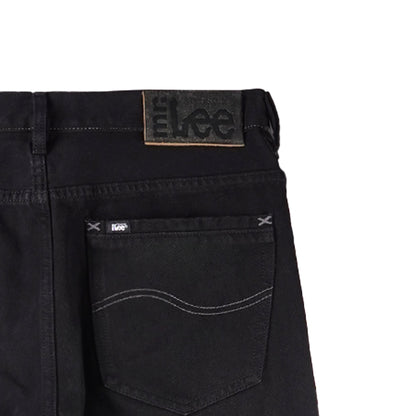 Stylistic Mr. Lee Men's Basic Denim Pants Slim Straight Mid Waist 179030 (Black)