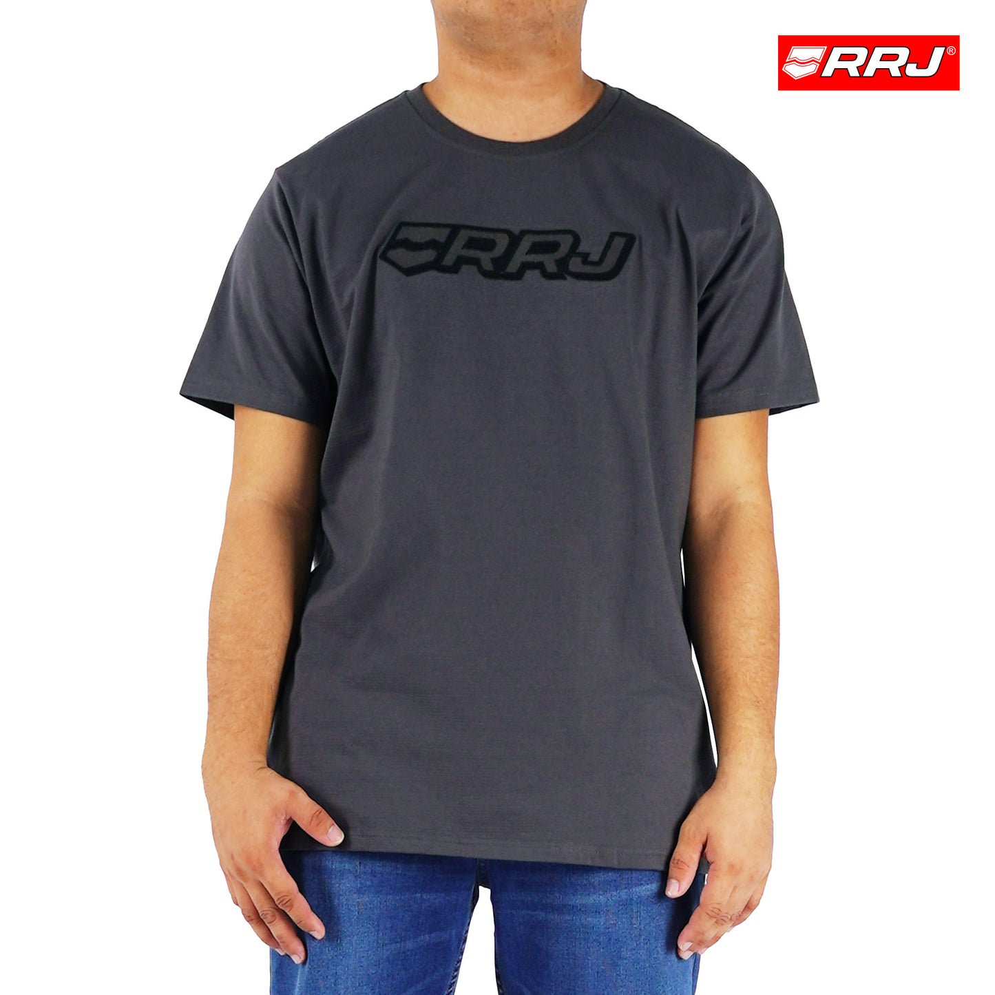 RRJ Men's Basic Tees Semibody Fitting 120712 (Dark Gray)