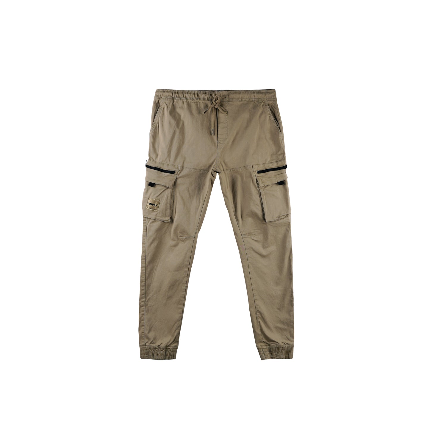 RRJ Men's Basic Non-Denim Cargo Pants Mid-Rise 177231 (Khaki)