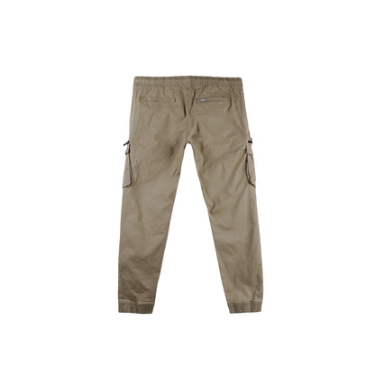 RRJ Men's Basic Non-Denim Cargo Pants Mid-Rise 177231 (Khaki)