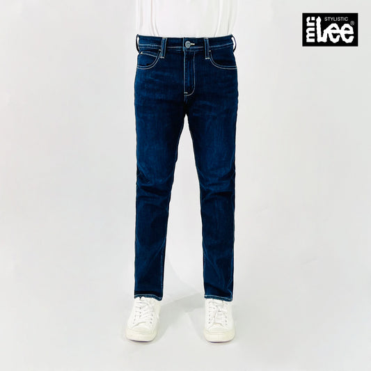 Stylistic Mr. Lee Men's Basic Denim Pants Super Skinny Mid Waist 174980-U (Dark Shade)