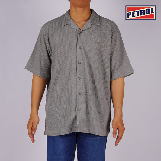 Petrol Men's Basic Woven Shirt Comfort Fitting 169267 (Gray)