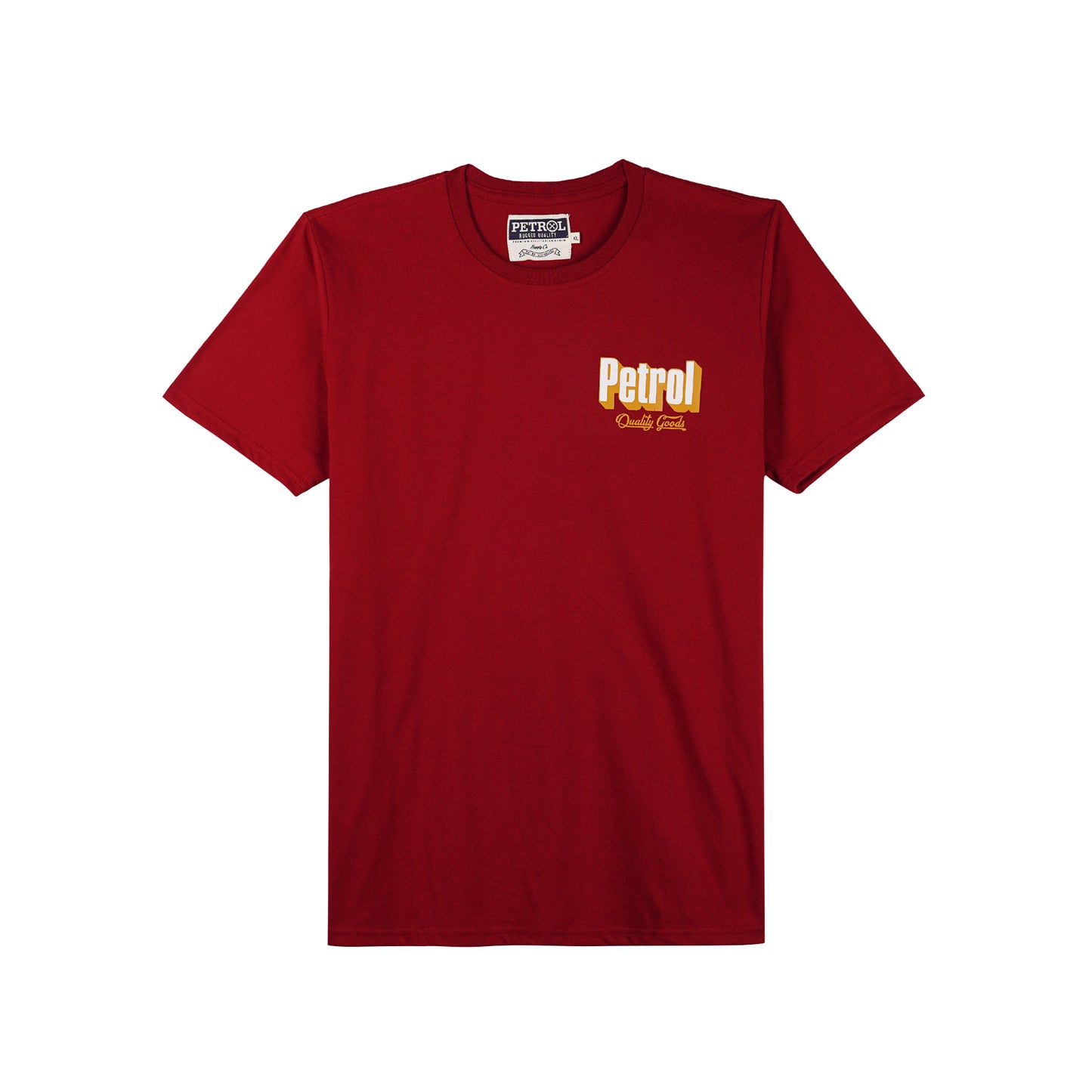 Petrol Mens Basic Tees Slim Fit 177940-U (Crimson)
