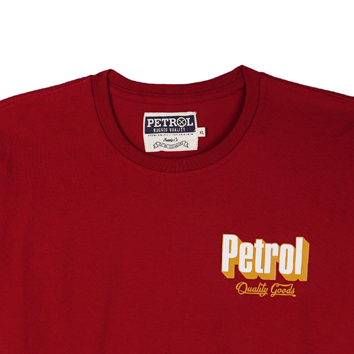 Petrol Mens Basic Tees Slim Fit 177940-U (Crimson)