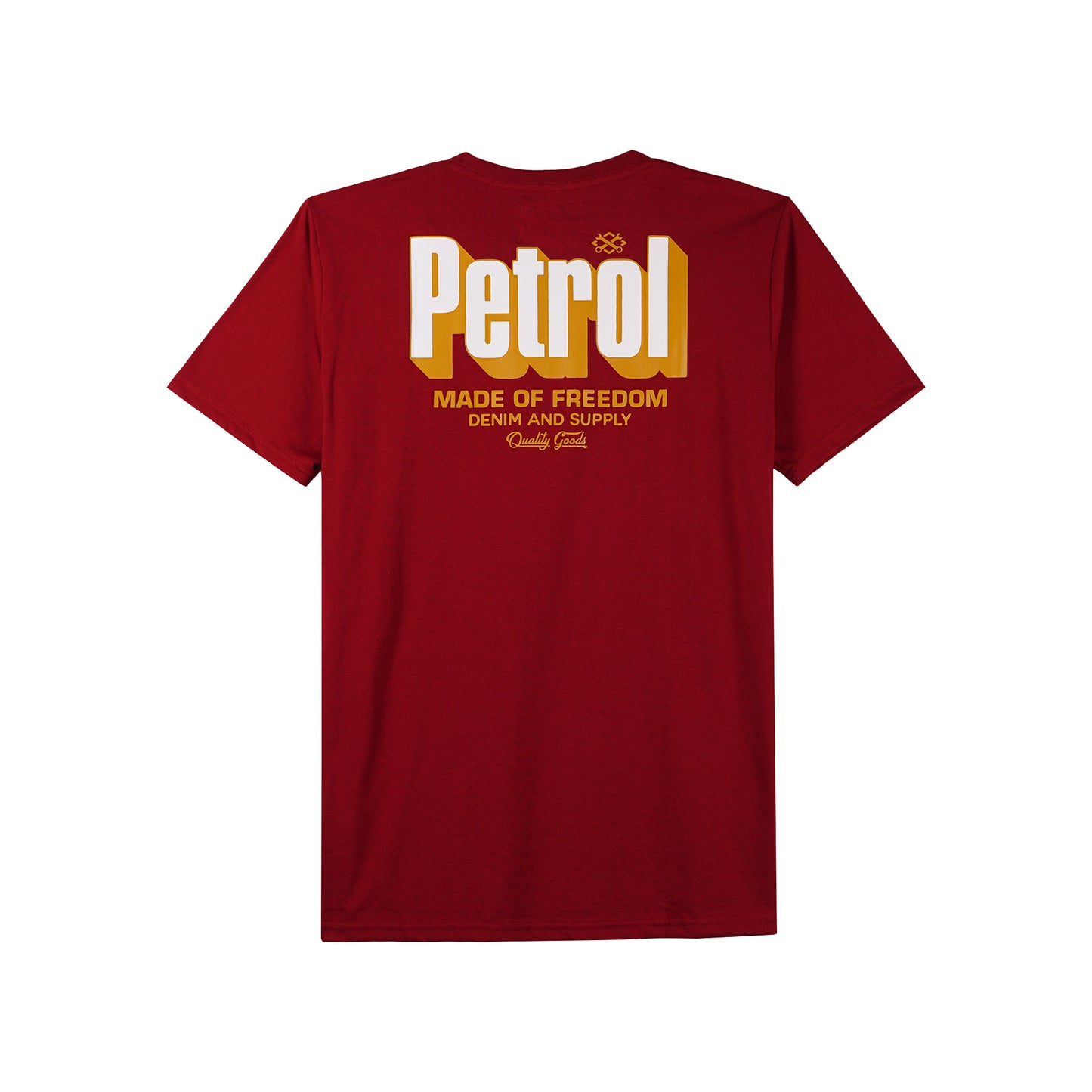 Petrol Mens Basic Tees Slim Fit 177940-U (Crimson)