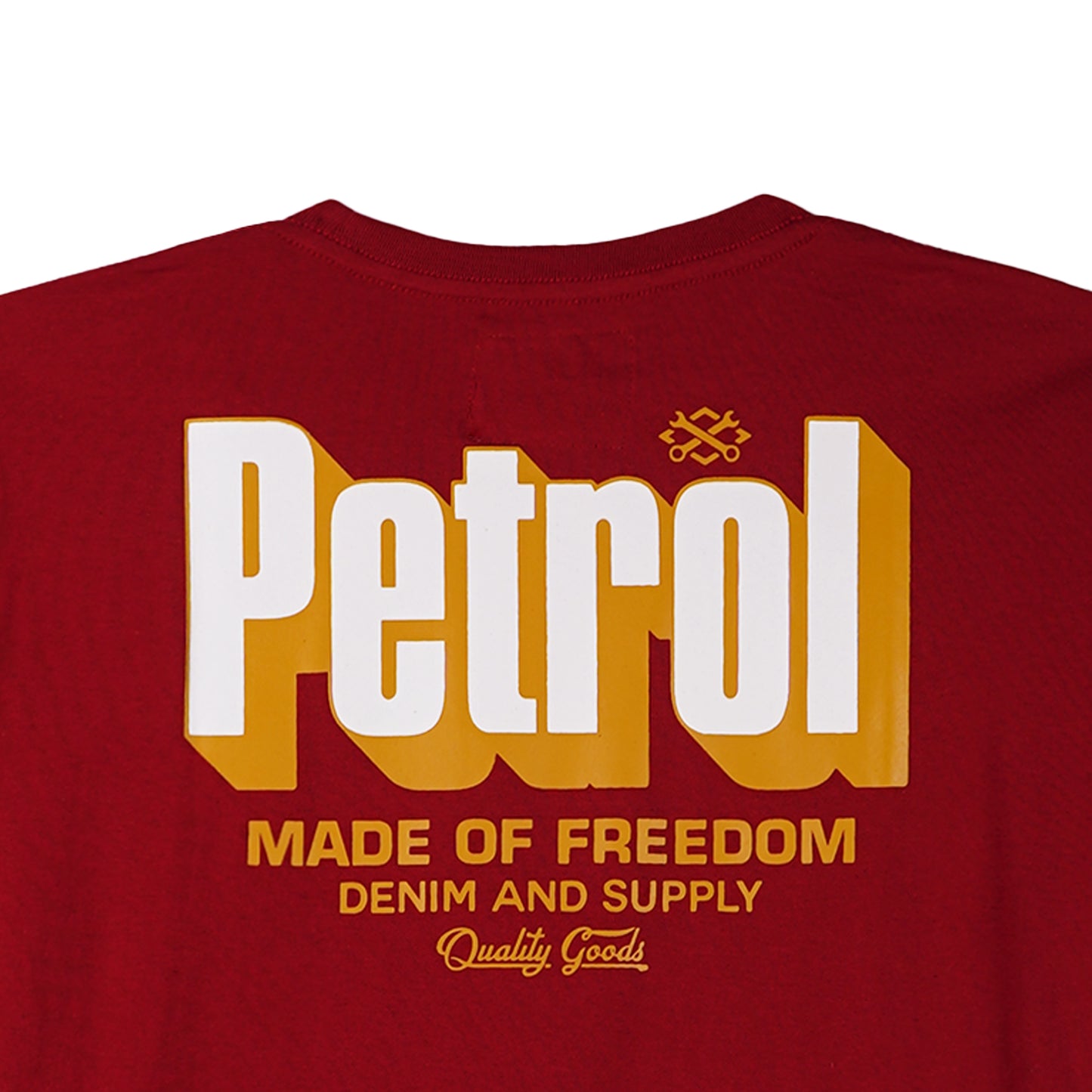 Petrol Mens Basic Tees Slim Fit 177940-U (Crimson)
