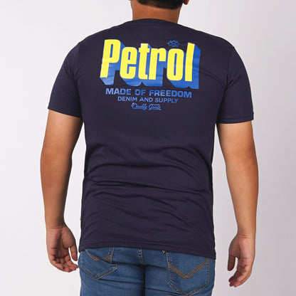 Petrol Mens Basic Tees Slim Fit 177940-U (Navy)