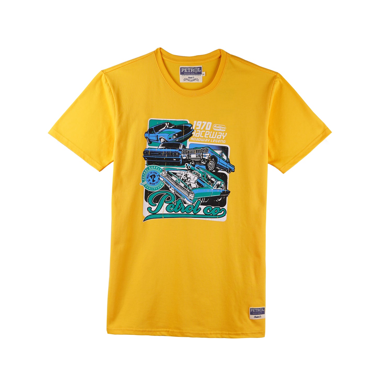 Petrol Mens Basic Tees Slim Fit 176909-U (Yellow)