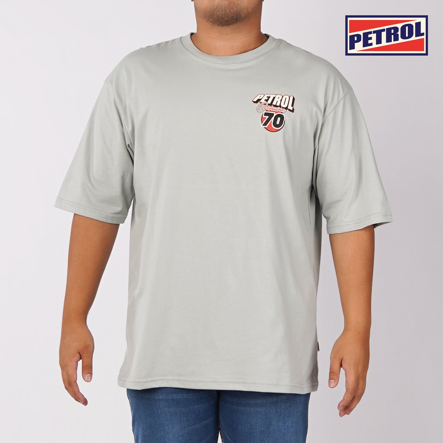 Petrol Mens Basic Tees Oversized Fitting 175930-U (Sage)