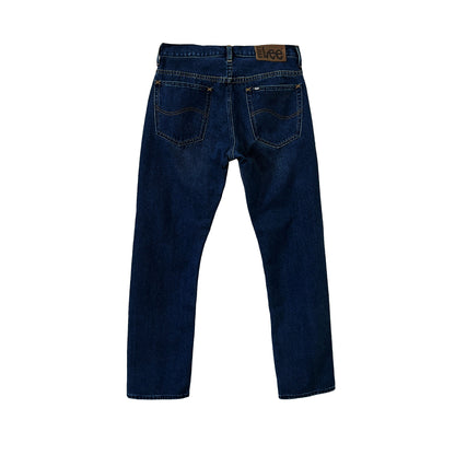 Stylistic Mr. Lee Men's Basic Denim Pants Slim Straight Mid Waist 175942 (Medium Shade)