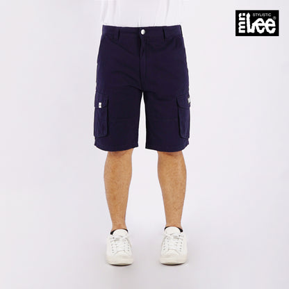 Stylistic Mr. Lee Men's Basic Non-Denim Cargo Short Mid Waist 174628 (Dark Sapphire)