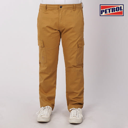 Petrol Men's Basic Non-Denim Cargo Pants Mid-Rise Fitting 175566 (Dark Khaki)