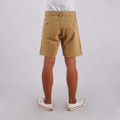 Stylistic Mr. Lee Men's Basic Non-Denim Tapered Short Mid Waist 176668 (Khaki)