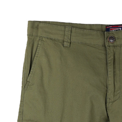 Petrol Men's Basic Non-Denim Cargo Pants Mid-Rise Fitting 175588 (Olive)