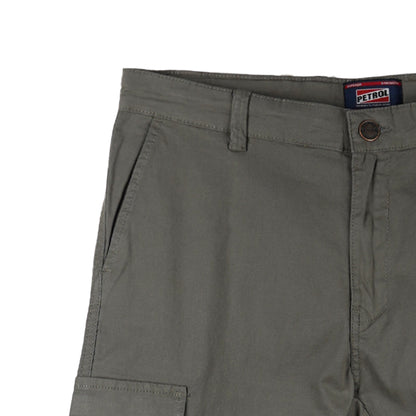 Petrol Men's Basic Non-Denim Cargo Pants Mid-Rise Fitting 175577 (Light Gray)