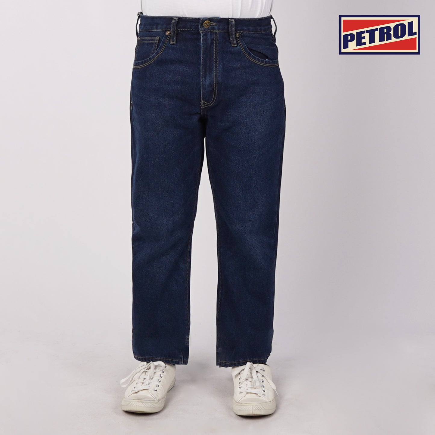 Petrol Men's Basic Denim Pants Regular Fitting Mid-Rise 182132 (Dark Shade)