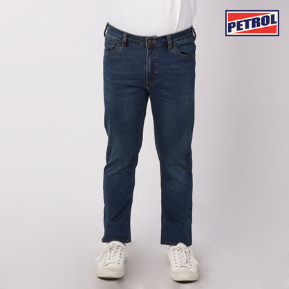Petrol Men's Basic Denim Pants Skin Tight Fitting Mid-Rise 177205-U (Dark Shade)