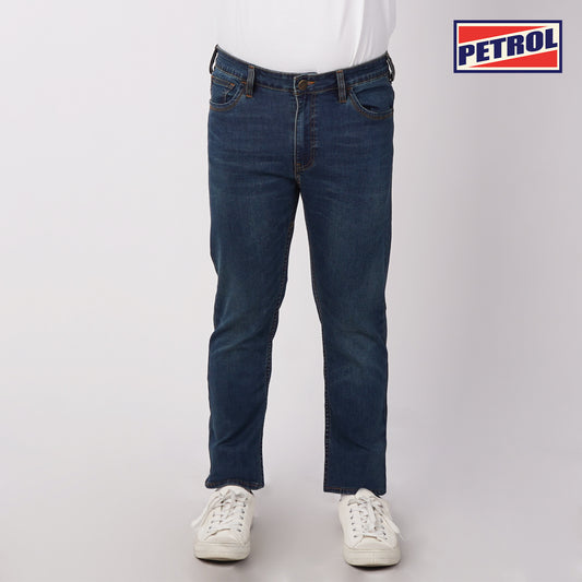 Petrol Men's Basic Denim Pants Skin Tight Fitting Mid-Rise 177205-U (Dark Shade)
