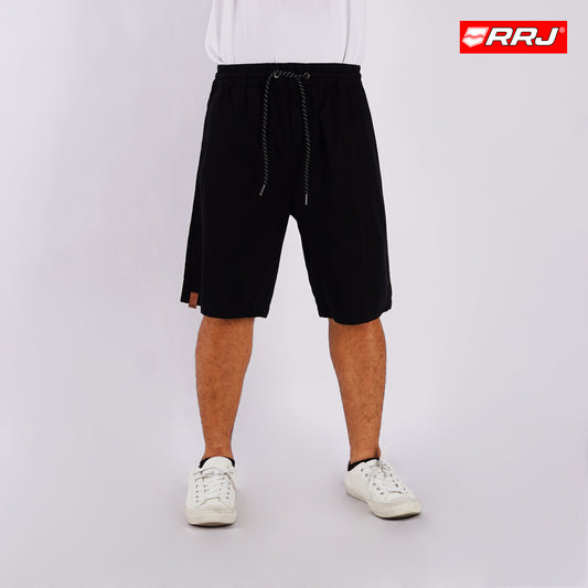 RRJ Men's Basic Non-Denim Jogger Pants  Mid-Rise 175678 (Black)